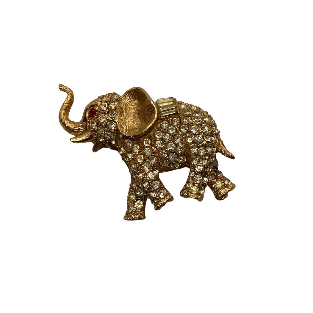Vintage signed Warner Elephant Brooch‎